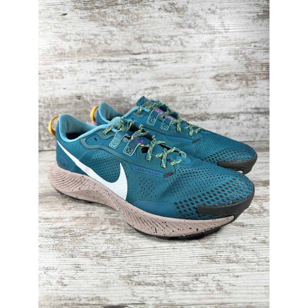 Men's Nike Pegasus Trail 3 Mystic Teal/Gray Running/Hiking Shoes Sz 9.5 Athletic